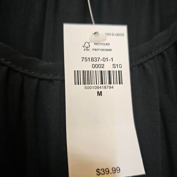 Old Navy Women's Black Peplum Top - Picture 4 of 4